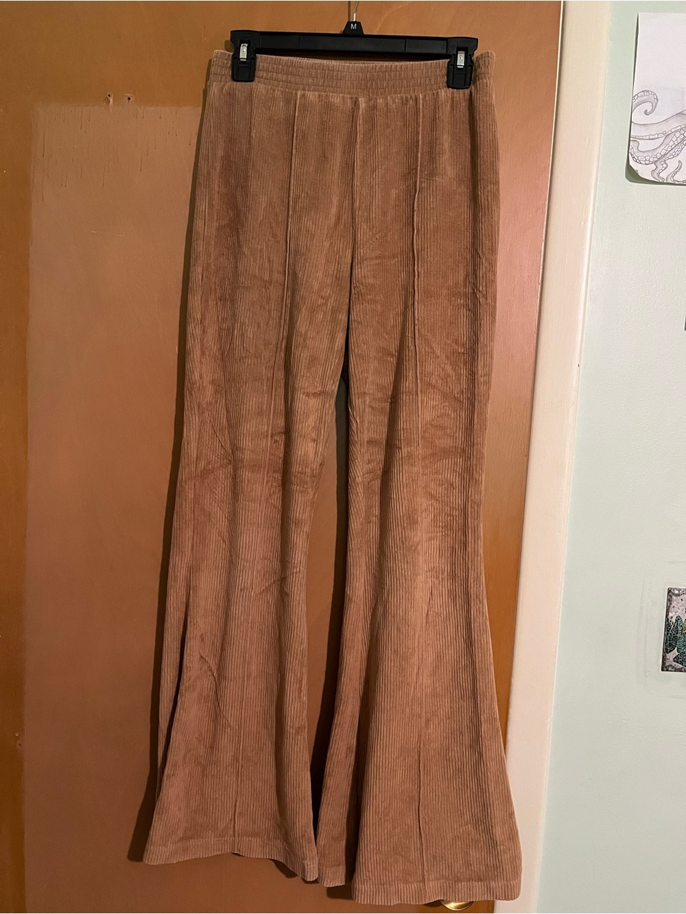 aerie Flared Pants in Camel Brown